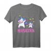 Mamacorn Mami und Baby Lustiges Dabbing Einhorn Mutter Mutti T-Shirt – Perfektes Geschenk für Muttertag, Geburtstag & Weihnachten
