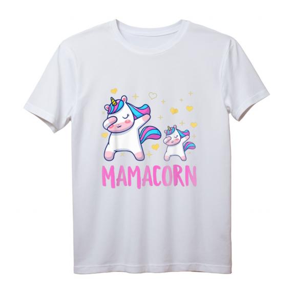 Mamacorn Mami und Baby Lustiges Dabbing Einhorn Mutter Mutti T-Shirt – Perfektes Geschenk für Muttertag, Geburtstag & Weihnachten