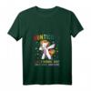 Damen Aunticorn Einhorn T-Shirt - Buntes, lustiges V-Ausschnitt Shirt mit Spruch für Tanten und Einhorn-Fans