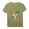 Damen Aunticorn Einhorn T-Shirt - Buntes, lustiges V-Ausschnitt Shirt mit Spruch für Tanten und Einhorn-Fans