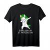 Born Lucky auf ST PATRICK'S DAY - Lustiges Einhorn Tupfen T-Shirt für Irish-, Geburtstags- & Weihnachtsfeiern