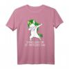 Born Lucky auf ST PATRICK'S DAY - Lustiges Einhorn Tupfen T-Shirt für Irish-, Geburtstags- & Weihnachtsfeiern