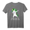 Born Lucky auf ST PATRICK'S DAY - Lustiges Einhorn Tupfen T-Shirt für Irish-, Geburtstags- & Weihnachtsfeiern