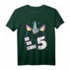 Kinder Einhorn Geburtstag T-Shirt für 5 Jahre Mädchen – Süßes Geburtstagsoutfit für Mädchen mit Einhorn-Design, ideal zum Geburtstag und das ganze Jahr tragbar