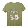 Kinder Einhorn Geburtstag T-Shirt für 5 Jahre Mädchen – Süßes Geburtstagsoutfit für Mädchen mit Einhorn-Design, ideal zum Geburtstag und das ganze Jahr tragbar