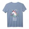 Kinder Einhorn Pferd Name Ella Mädchen Geschenk - Personalisiertes buntes T-Shirt für Reit- und Einhornliebhaberinnen