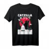 Catzilla Katze japanisches Vintage Retro Stadt T-Shirt – Lustiges Geschenk für Weihnachten, Geburtstag & Alltag für Katzen- und Japan-Fans