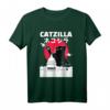 Catzilla Katze japanisches Vintage Retro Stadt T-Shirt – Lustiges Geschenk für Weihnachten, Geburtstag & Alltag für Katzen- und Japan-Fans