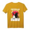 Catzilla Katze japanisches Vintage Retro Stadt T-Shirt – Lustiges Geschenk für Weihnachten, Geburtstag & Alltag für Katzen- und Japan-Fans