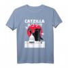 Catzilla Katze japanisches Vintage Retro Stadt T-Shirt – Lustiges Geschenk für Weihnachten, Geburtstag & Alltag für Katzen- und Japan-Fans