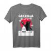 Catzilla Katze japanisches Vintage Retro Stadt T-Shirt – Lustiges Geschenk für Weihnachten, Geburtstag & Alltag für Katzen- und Japan-Fans