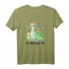 Ich werde Große Schwester 2024 Dino T-Shirt – Süße Babyparty Idee zur Schwangerschaftsankündigung für Töchter, Nichten und Enkelinnen
