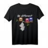 Be Different! Damen & Herren Lustiges Elefanten & Eulen T-Shirt mit Spruch – Für Tierliebhaber & Individualisten