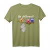 Be Different! Damen & Herren Lustiges Elefanten & Eulen T-Shirt mit Spruch – Für Tierliebhaber & Individualisten