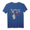 Be Different! Damen & Herren Lustiges Elefanten & Eulen T-Shirt mit Spruch – Für Tierliebhaber & Individualisten