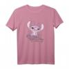 HapDeer Lilo & Stitch Angel Cute & Fluffy Portrait T-Shirt – Offiziell lizenziertes Disney Shirt für Fans & Geburtstagsfeiern
