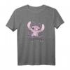 HapDeer Lilo & Stitch Angel Cute & Fluffy Portrait T-Shirt – Offiziell lizenziertes Disney Shirt für Fans & Geburtstagsfeiern