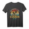 Befördert zum großen Cousin 2023 Vintage Retro T-Shirt – Perfekt für Schwangerschaftsverkündung & Baby-News in der Familie