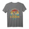 Befördert zum großen Cousin 2023 Vintage Retro T-Shirt – Perfekt für Schwangerschaftsverkündung & Baby-News in der Familie