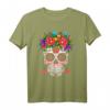 Valentinstag T-Shirt mit Dia de Los Muertos Blumenmotiv – Trendiges mexikanisches Geschenk für Liebe und Feierlichkeiten