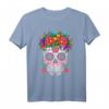 Valentinstag T-Shirt mit Dia de Los Muertos Blumenmotiv – Trendiges mexikanisches Geschenk für Liebe und Feierlichkeiten