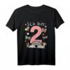 Ich bin 2 Jahre alt Kinder Mädchen Geburtstags T-Shirt mit Schmetterling und Regenbogen – Perfektes Geschenk für den 2. Geburtstag einer kleinen Prinzessin
