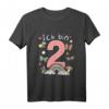 Ich bin 2 Jahre alt Kinder Mädchen Geburtstags T-Shirt mit Schmetterling und Regenbogen – Perfektes Geschenk für den 2. Geburtstag einer kleinen Prinzessin