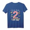 Ich bin 2 Jahre alt Kinder Mädchen Geburtstags T-Shirt mit Schmetterling und Regenbogen – Perfektes Geschenk für den 2. Geburtstag einer kleinen Prinzessin