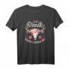 Damen Dirndl T-Shirt für Oktoberfest, lustiges Trachtenshirt mit Hirsch Geweih, schwarz, XL – Perfekt für Volksfeste & Zeltfeste