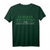 Lehman Brothers 2008 Risk Management Dept T-Shirt - Klassisches Finanzkrisen-Design, Doppelgenähter Saum