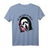 No, You Hang Up First Lustiges Horrorfilm T-Shirt - Halloween Spaß für Männer und Frauen mit Gespenstgesicht auf Retro-Telefon