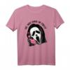 No, You Hang Up First Lustiges Horrorfilm T-Shirt - Halloween Spaß für Männer und Frauen mit Gespenstgesicht auf Retro-Telefon