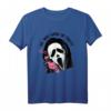 No, You Hang Up First Lustiges Horrorfilm T-Shirt - Halloween Spaß für Männer und Frauen mit Gespenstgesicht auf Retro-Telefon