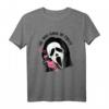 No, You Hang Up First Lustiges Horrorfilm T-Shirt - Halloween Spaß für Männer und Frauen mit Gespenstgesicht auf Retro-Telefon