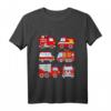 Kinder Feuerwehrfahrzeuge T-Shirt – Süßes Feuerwehrkleinkind T-Shirt als Geschenk für Kindergeburtstag & Feuerwehrparty
