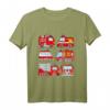 Kinder Feuerwehrfahrzeuge T-Shirt – Süßes Feuerwehrkleinkind T-Shirt als Geschenk für Kindergeburtstag & Feuerwehrparty