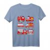 Kinder Feuerwehrfahrzeuge T-Shirt – Süßes Feuerwehrkleinkind T-Shirt als Geschenk für Kindergeburtstag & Feuerwehrparty