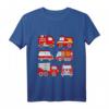 Kinder Feuerwehrfahrzeuge T-Shirt – Süßes Feuerwehrkleinkind T-Shirt als Geschenk für Kindergeburtstag & Feuerwehrparty