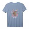 Dirndl Ersatz Trachten-Shirt für Frauen mit Hirsch und Blumen - Lustiges Oktoberfest T-Shirt für Bierzelt & Fest in Bayern