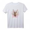 Dirndl Ersatz Trachten-Shirt für Frauen mit Hirsch und Blumen - Lustiges Oktoberfest T-Shirt für Bierzelt & Fest in Bayern