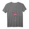 Damen Süßes Pinkes Flamingo T-Shirt mit V-Ausschnitt – Lustiges Flamingo Geschenk für Flamingo-Liebhaber & Strandurlauber