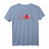 Wassermelone Melone Frucht Herzschlag EKG Vegan T-Shirt – Perfektes Geschenk für Obstliebhaber, Veganer & Vegetarier zu Weihnachten, Geburtstag & Feierlichkeiten