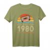 Vintage 1980 Geburtstag T-Shirt – Stilvolles Retro-Design Geschenk für Männer und Frauen, perfekt für Geburtstagsfeiern