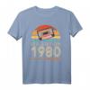 Vintage 1980 Geburtstag T-Shirt – Stilvolles Retro-Design Geschenk für Männer und Frauen, perfekt für Geburtstagsfeiern