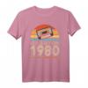 Vintage 1980 Geburtstag T-Shirt – Stilvolles Retro-Design Geschenk für Männer und Frauen, perfekt für Geburtstagsfeiern