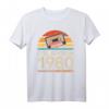 Vintage 1980 Geburtstag T-Shirt – Stilvolles Retro-Design Geschenk für Männer und Frauen, perfekt für Geburtstagsfeiern
