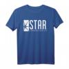 DC Comics Flash Star Labs Logo Weißes T-Shirt - Offizielles Lizenzprodukt für Superhelden Fans