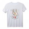 HapDeer Trachtenshirt Damen & Mädchen - Lustiges Dirndl T-Shirt für Oktoberfest, Wiesn & Volksfest mit Hirsch & Reh, Schwarz Kurzarm