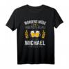 Michael Vorname Geschenk Geburtstag Lustiges Bier Sprüche T-Shirt – Personalisiertes Witziges T-Shirt für Männer, Freunde & Papa