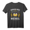 Michael Vorname Geschenk Geburtstag Lustiges Bier Sprüche T-Shirt – Personalisiertes Witziges T-Shirt für Männer, Freunde & Papa